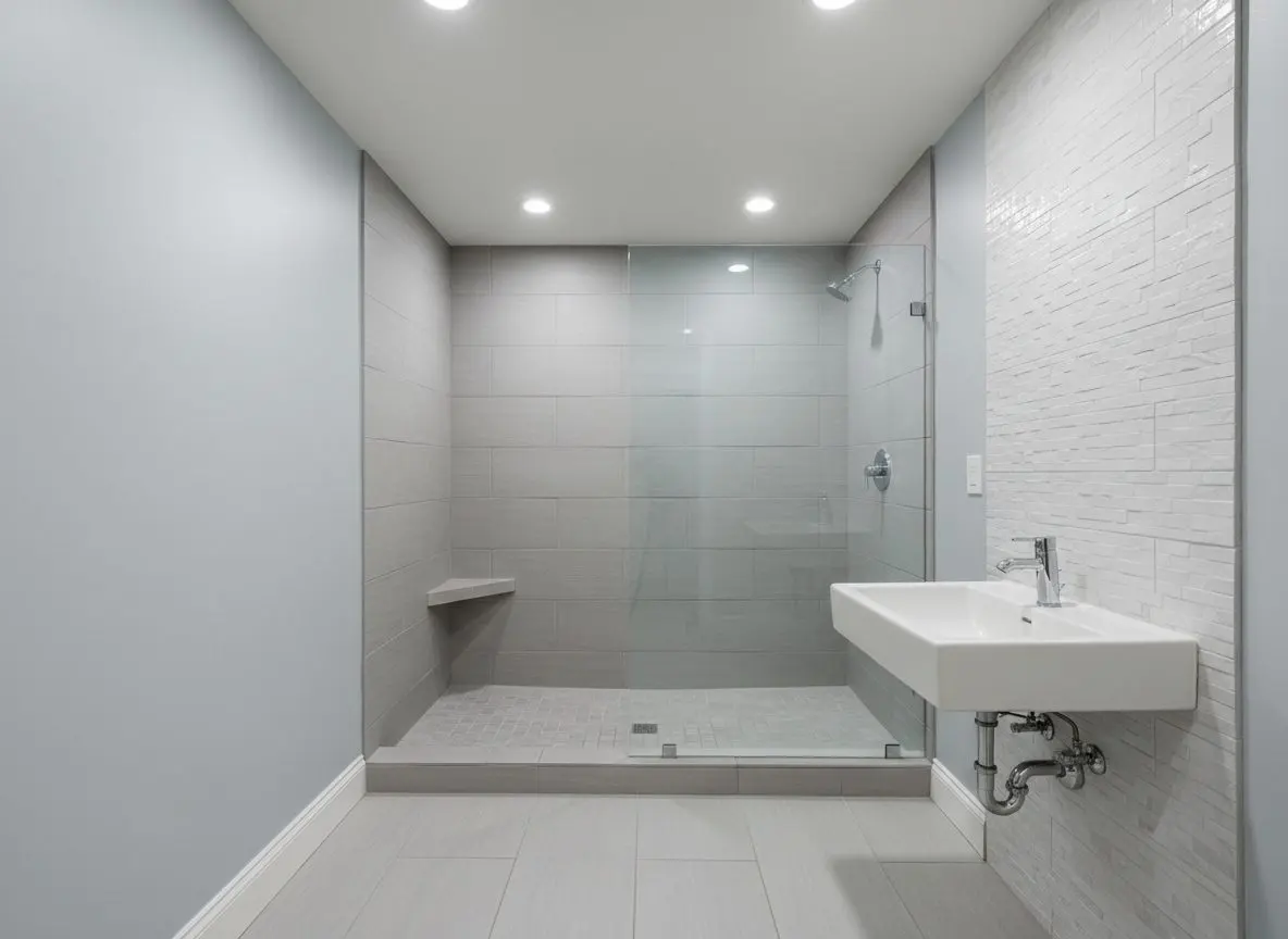 Three piece bath and ejector pit in Lititz