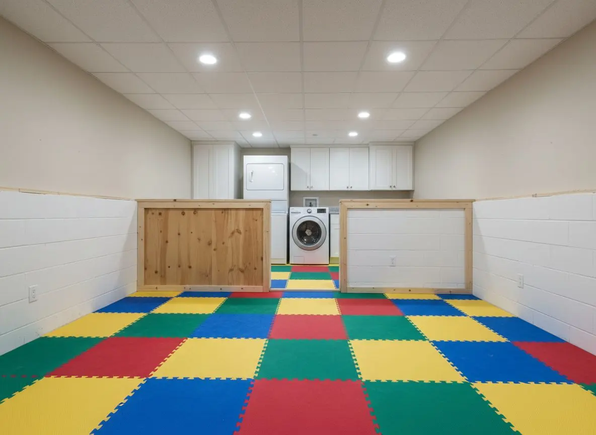 Play room and laundry in Leola