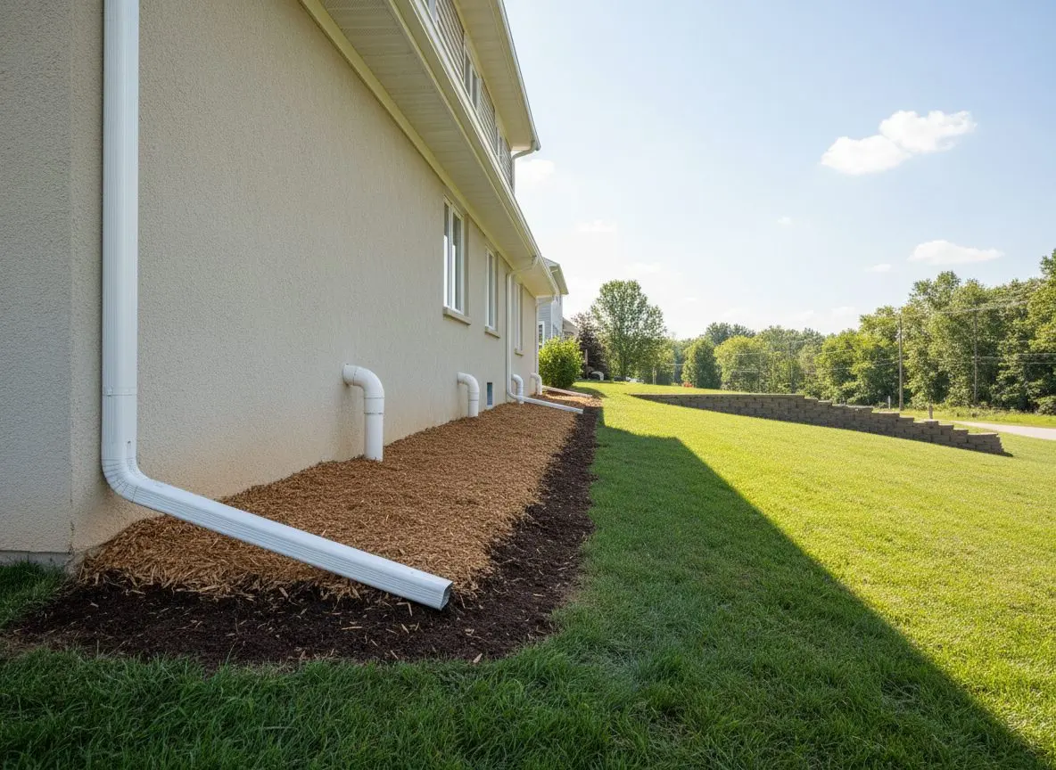 Downspouts and regrading first in Millersville