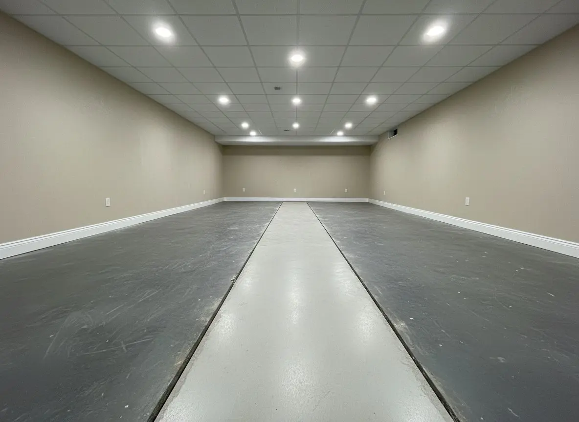 Drain under a finished room in Manheim